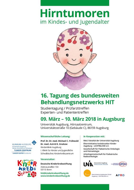Rund 450 Ärzte, Wissenschaftler, Dokumentare, Mitarbeiter der psychosozialen Dienste, Pflegepersonal sowie Patienten und betroffene Eltern aus ganz Deutschland werden zur HIT-Tagung erwartet.