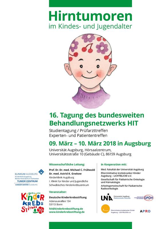 Rund 450 Ärzte, Wissenschaftler, Dokumentare, Mitarbeiter der psychosozialen Dienste, Pflegepersonal sowie Patienten und betroffene Eltern aus ganz Deutschland werden zur HIT-Tagung erwartet.