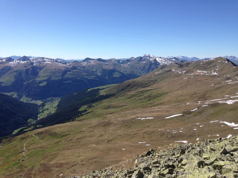 Zirbelkiefern wachsen in den Zentralalpen an der Baumgrenze, die im Studiengebiet nahe Davos bisher auf rund 2150 m liegt. 