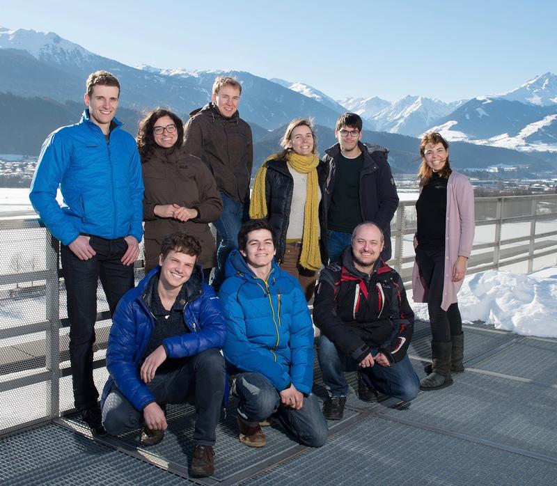 The Innsbruck team with Francesca Ferlaino on the right.