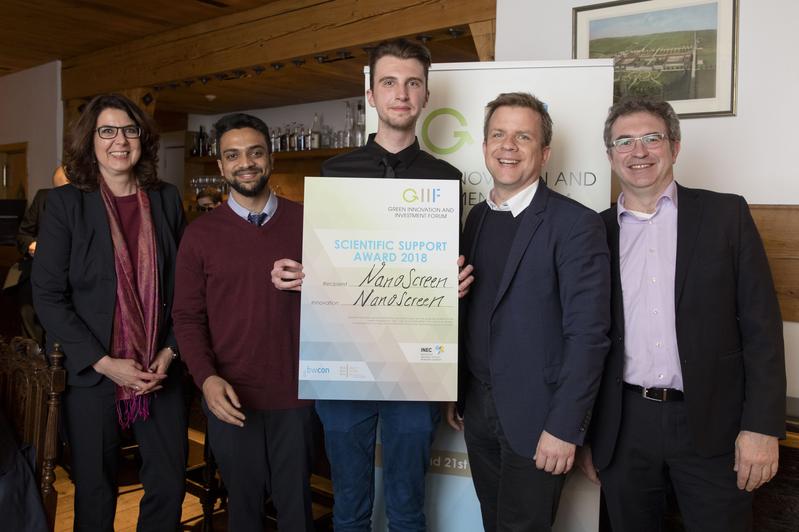Scientific Support Award vom INEC der Hochschule für das dänische Start-up Nanoscreen