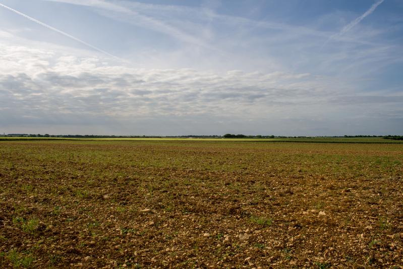 Mitteleuropäische Agrarlandschaft in Deutschland.