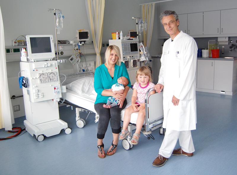 Der Nephrologe Dr. Lothar Kornalik betreute die Dialysepatientin Tamara Basler bei beiden Schwangerschaften