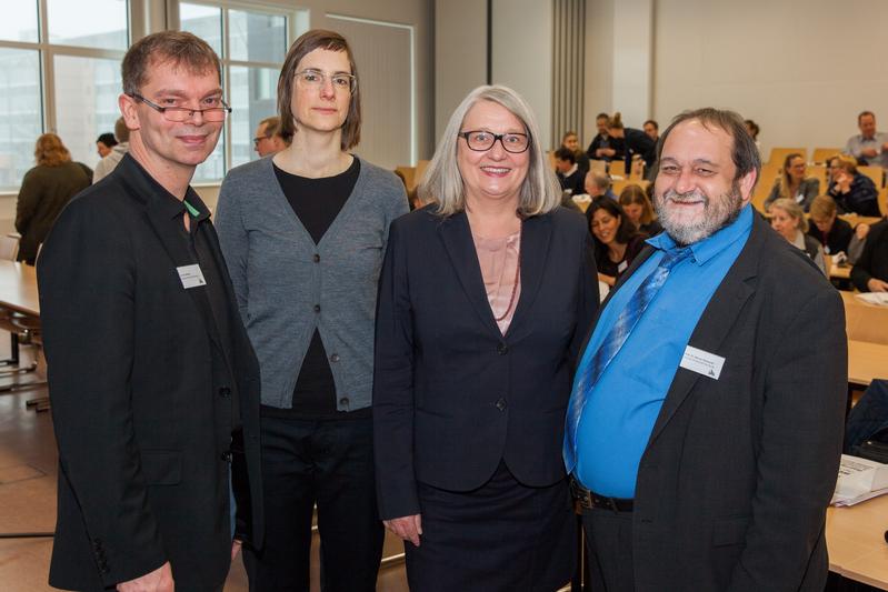 Dr. Jens Winkel, Geschäftsführer des ZfL an der EUF, Prof. Dr. Marion Pollmanns, Direktorin des ZfL an der EUF, Dr. Do