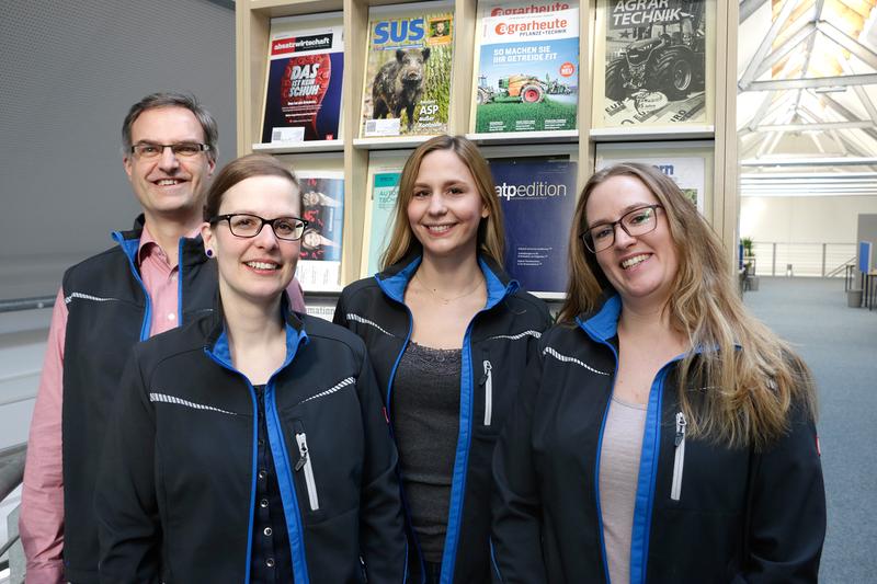 (v.l.) Prof. Dr. Marc Boelhauve, Iris Kobusch, Hannah Müller und Sabrina Linnemann (Wissenschaftliche Mitarbeiterinnen) 