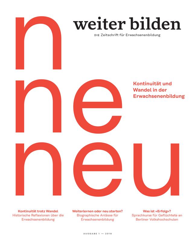 Das neue Cover "weiter bilden"