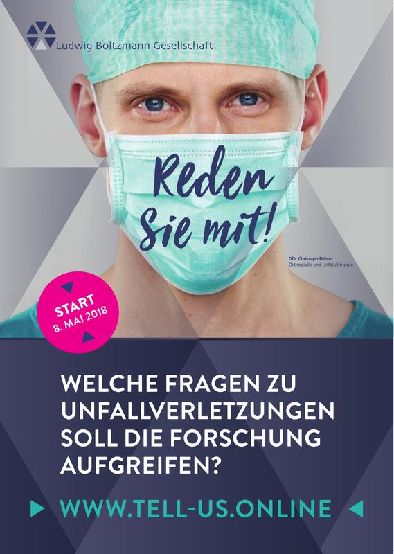 Bildtext: Welche Fragen zu Unfallverletzungen soll die Forschung aufgreifen? Am 8. Mai startet zu dem Thema ein Crowdsourcing auf www.tell-us.online