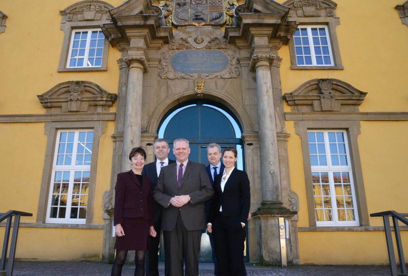 Wissenschaftsminister Björn Thümler beim Antrittsbesuch an der Universität Osnabrück.