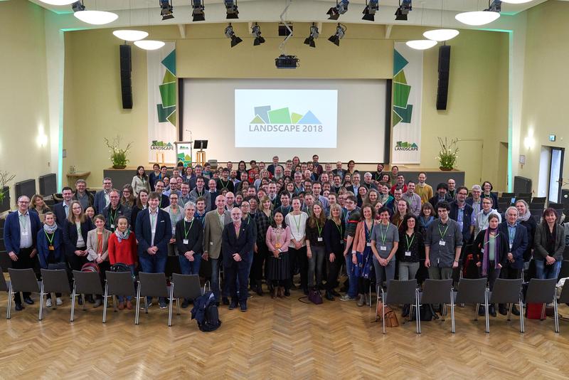 Teilnehmende der ersten internationalen Fachkonferenz „Landscape 2018“ Berlin. 