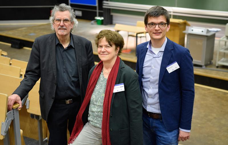 Prof. Klaus Wolf, Andrea Dittmann, Manuel Theile (v.l.)
