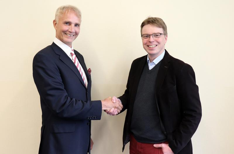 Neue Doppelspitze am Fachbereich Nachhaltige Wirtschaft: Dekan Prof. Dr. Hans-Peter Benedikt und Prodekan Prof. Dr. Alexander Conrad (rechts)