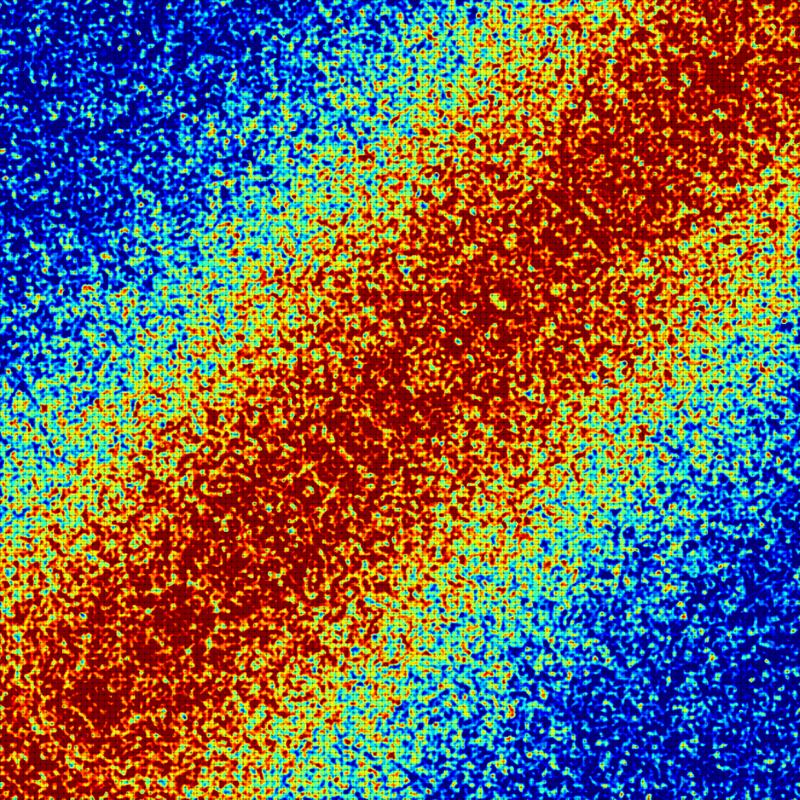 Two-time correlation function, depicting spontaneous structural dynamics of an ultrastable metallic glass.