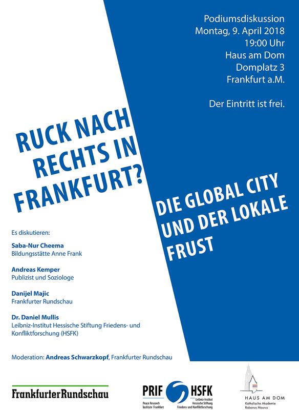 Podiumsdiskussion am 9.4. in Frankfurt