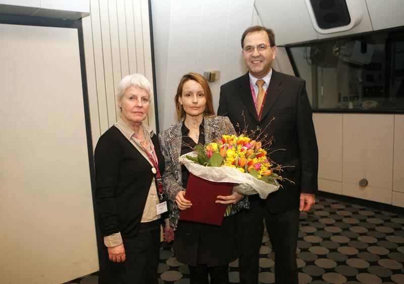 V.r.n.l.: Prof. Dr. med. Dr. h.c. Peter M. Schlag (Vorsitzender Berliner Krebsgesellschaft e.V., Dr. med. Christiane Voit, Dr. med. Barbara Fey (Geschäftsführerin Berliner Krebsgesellschaft e.V.)