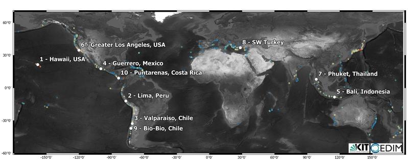 Globaler Tsunami Risiko Index für Strandtourismus 