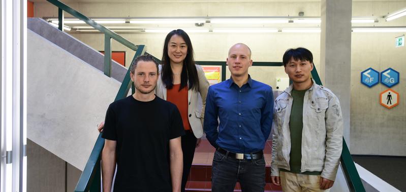 From left to right: Maximilian Urban, Laura Na Liu, Steffen Both, and Chao Zhou