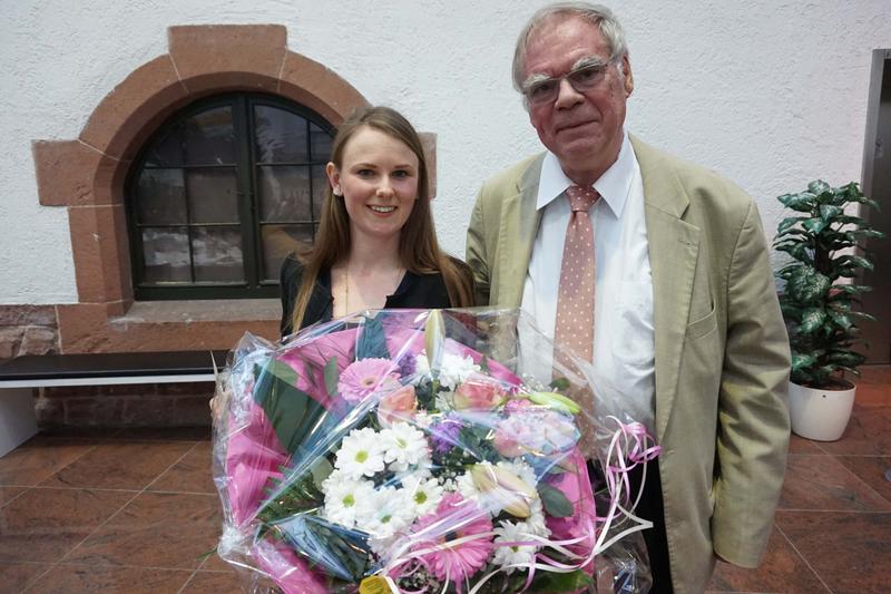 Preisträgerin Frau Jennifer Dusdal mit Prof. Dr. Ulrich Teichler.