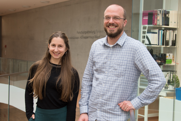 Group leader Martin Graef (right) with first author Tânia Catarina Medeiros