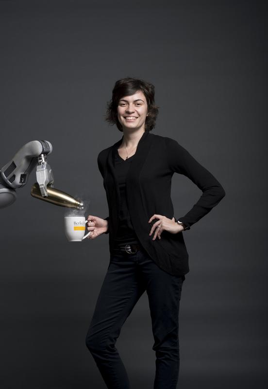 Anca Dragan is leading a research laboratory studying interaction between humans and robots. 