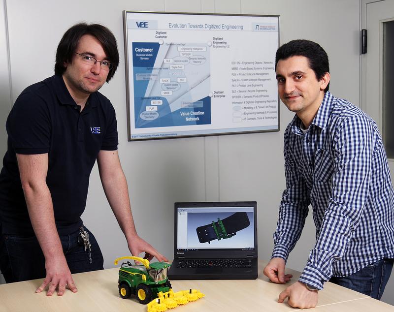 Thomas Eickhoff (left), Hristo Apostolov and their colleagues are developing these new business models.