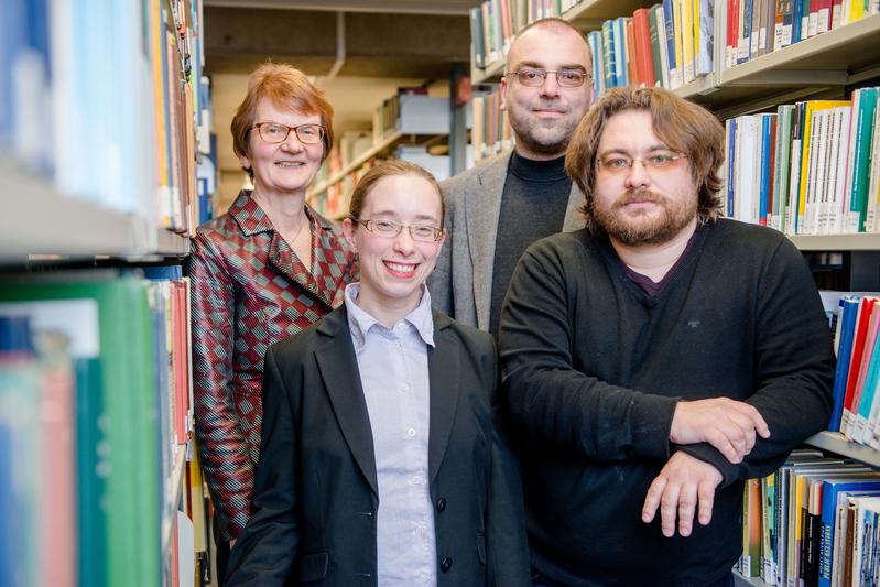  Das Projektteam: Erdmute Lapp, Vivian Strotmann, Markus Koller und Ovidiu Olar (von links)