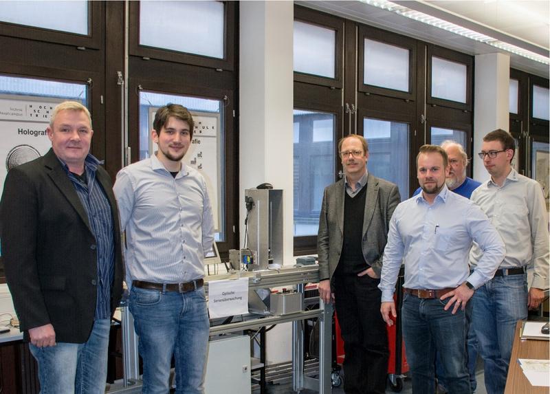 Marc Straußfeld (Geschäftsführer MS-Electronics GmbH), Christopher Petry (Doktorand HS Trier), Prof. Dr. Michael Schuth (Projektleiter HS Trier), Michael Schwenk (Mesolt Engineering Gm