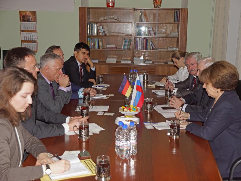 IAMO delegation in discussion with the Russian Academy of Sciences as well as the German Embassy in Moscow