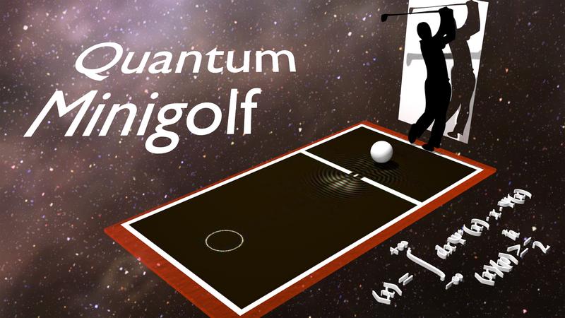 Exponat des Center for Integrated Quantum Science and Technology (IQST): Beim Quanten-Minigolf befindet sich der Ball womöglich an mehreren Orten gleichzeitig; 