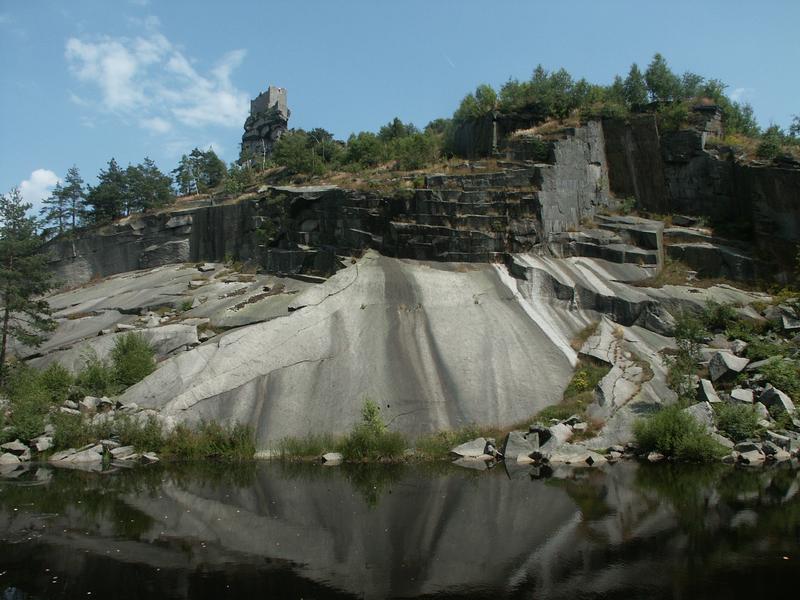 Granitsteinbruch an der Westseite des Flossenbürger Schlossbergs