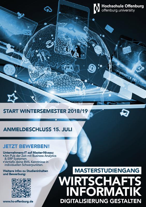Neuer Masterstudiengang Wirtschaftsinformatik in Offenburg: Digitalisierung gestalten