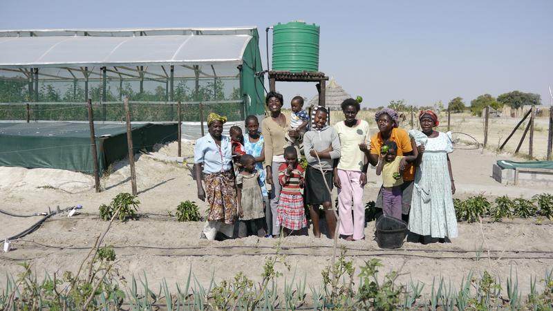 Farmerinnen am CuveWaters Pilotstandort in Epyeshona/Namibia