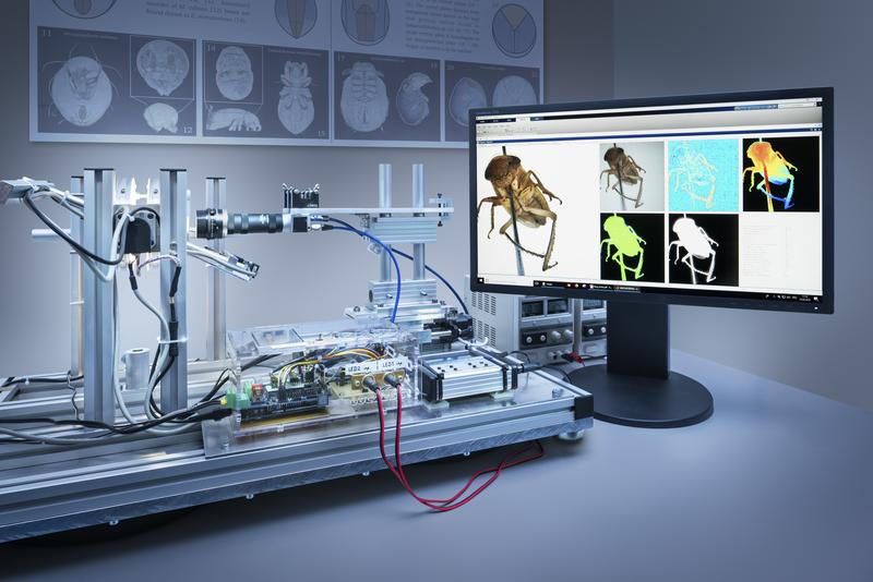 „DISC3D“ (Darmstadt Insect Scanner 3D), gemeinsam entwickelt von Hochschule Darmstadt und TU Darmstadt.