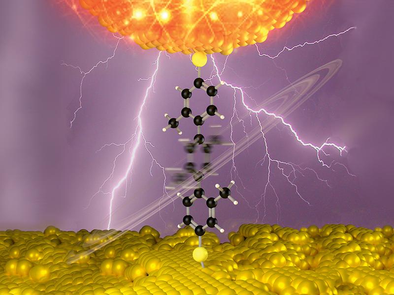 Electrically switchable organic molecule.