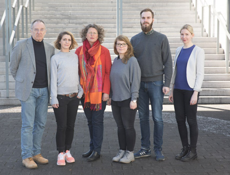 Das Projektteam um Prof. Dr. Jo Reichertz: Verena Keysers, Carmen Birkholz, Joanna Meissner, Nils Spiekermann, Anna-Eva Nebowsky