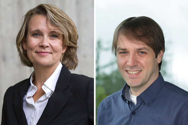 Professor Dr. Iris Heid und Dr. Thomas Winkler vom Lehrstuhls  für Genetische Epidemiologie der Universität Regensburg. 