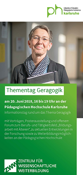 Flyer Thementag Geragoik