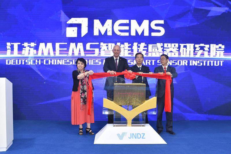 Feierliche Eröffnung des „Deutsch-Chinesischen MEMS Smart Sensor Institutes“ in Nanjing, China