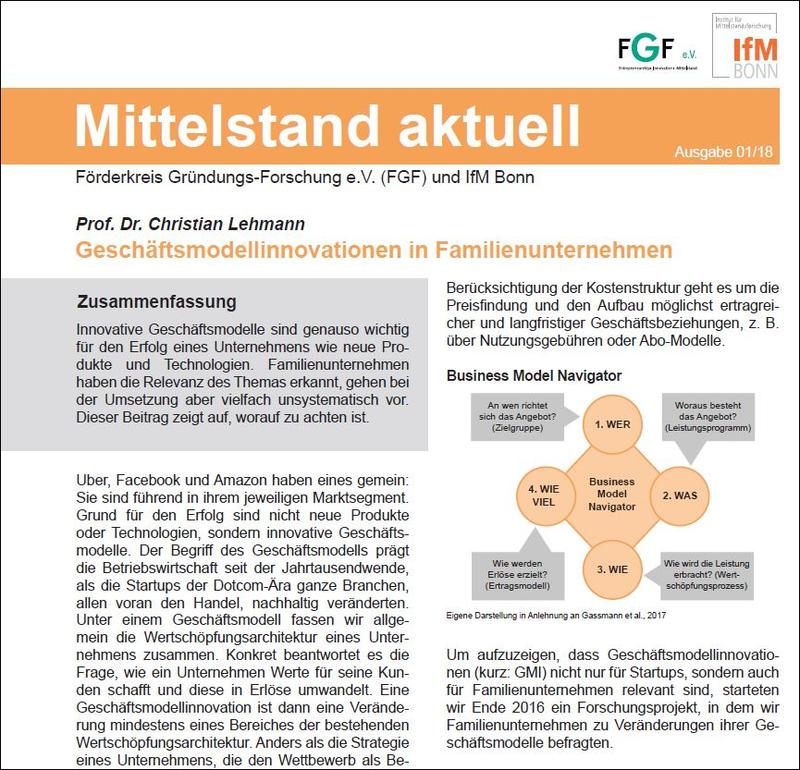 Policy Brief "Mittelstand aktuell"