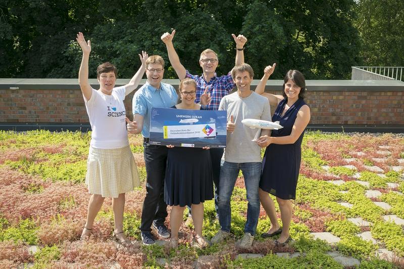 V.l.n.r.: Heidrun Hillen, Patrick Kalb-Rottmann, Gesa Seidel, Dr. Torsten Fischer, Prof. Dr. Burkard Baschek und Tanja Baschek. 