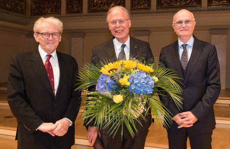 Prof. Einhäupl, Prof. ter Meulen und Prof. Pries bei der Verleihung der Ehrenpromotion