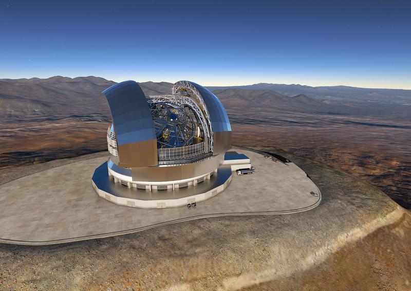 In Chile baut die Europäische Südsternwarte ESO das Extremely Large Telescope (ELT) mit einem Spiegeldurchmesser von 39 Metern. 
