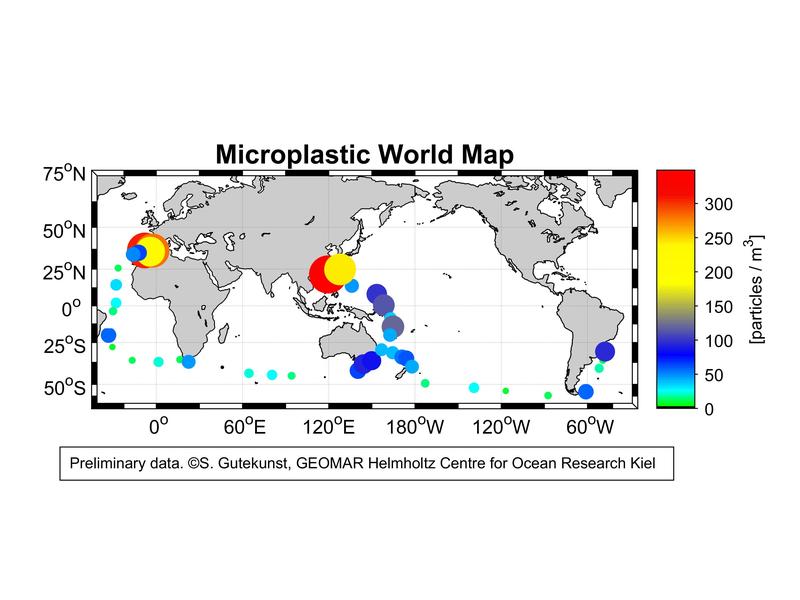 Die vorläufigen Daten zeigen Mikroplastik entlang der gesamten Rennstrecke. Allerdings unterscheiden sich die Konzentrationen von Region zu Region. 