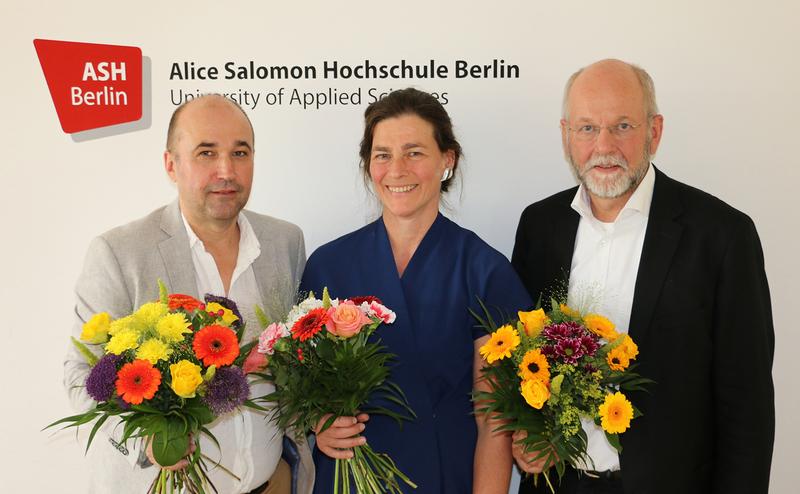 Prof. Dr. Olaf Neumann, Prof. Dr. Bettina Völter und Prof. Dr. Nils Lehmann-Franßen (v.l.n.r.)