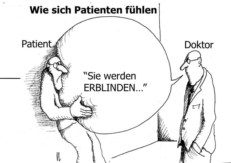 Wie sich ein Patient fühlt, wenn er eine negative Prognose erhält. 