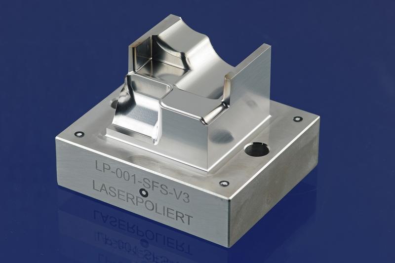 Laser-polished active surface cutout of a slider for die casting.