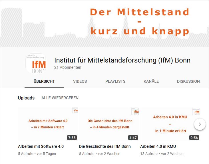 Der Mittelstand - kurz und knapp auf Youtube erläutert