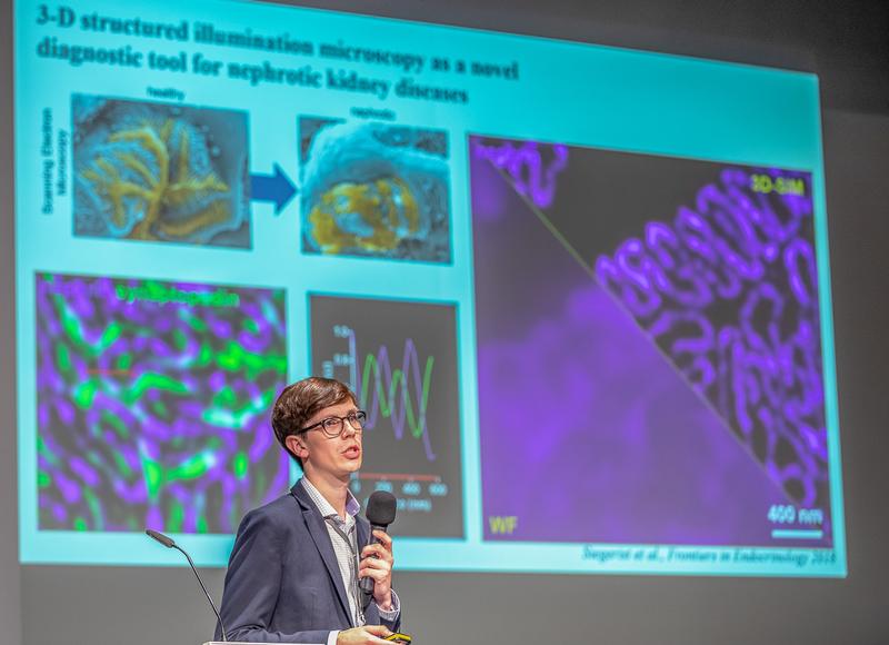 Florian Siegerist während des Lindau Nobel Laureate Meetings. 