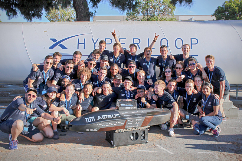 Das WARR-Hyperloop-Team der TUM hat zum dritten Mal mit dem schnellsten Pod gewonnen.