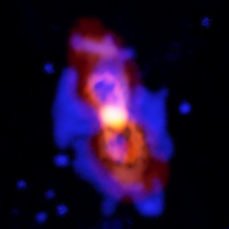 Radioaktive Moleküle in den Überresten einer Sternkollision