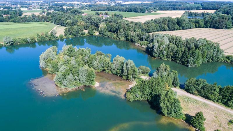 Der Linner See bei Osnabrück ist einer von acht Projektseen, in denen Totholzbündel eingebracht und ein neues Flachwasserareal geschaffen wurde.